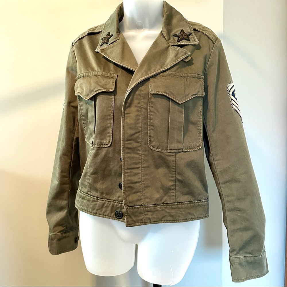 Polo Ralph Lauren Women’s Green Military Style Jacket, Sz M